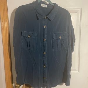 Maurices button down short sleeve shirt size XXL